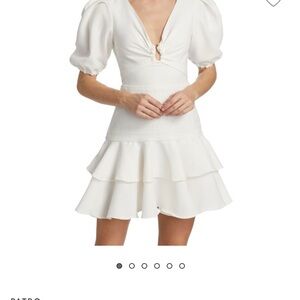 PatBO NWT Cream Puff Sleeve Mini Dress
